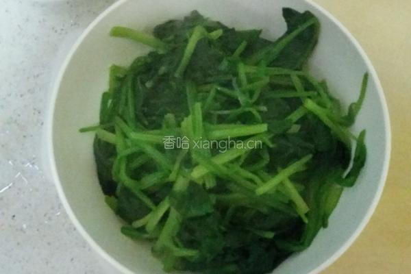 裙边拌粉丝菠菜的做法图解4
