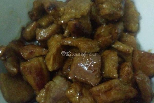 红烧肉浇汁小花菜的做法图解4