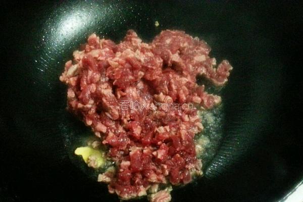 小炒牛肉末的做法图解4