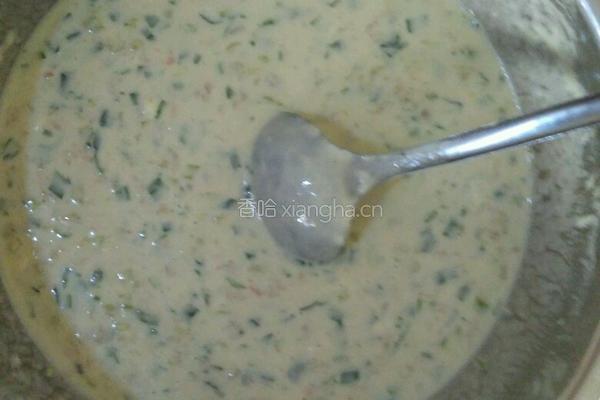 韭菜肉煎饼的做法图解1