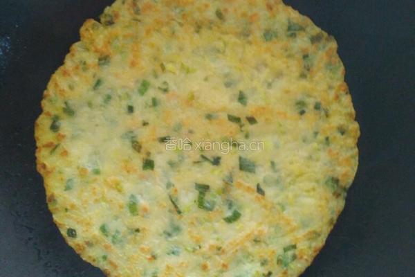 韭菜肉煎饼的做法图解3
