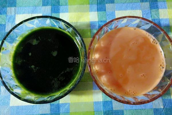 绿色蔬菜花卷的做法图解1
