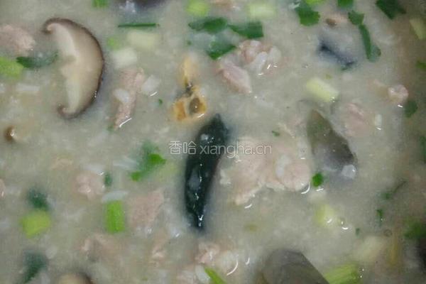 冬菇皮蛋瘦肉粥的做法图解6