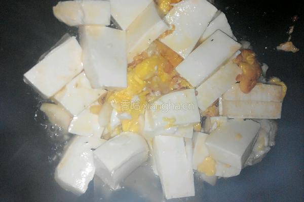 韭菜鸡蛋炒豆腐的做法图解7