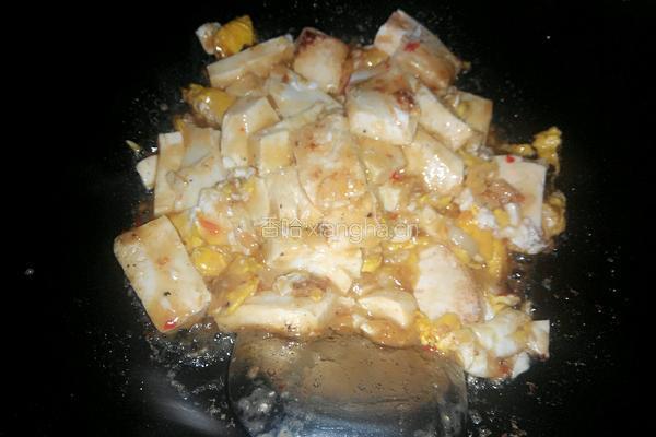 韭菜鸡蛋炒豆腐的做法图解11