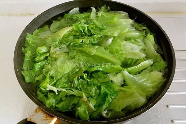 麻酱拌生菜的做法图解3