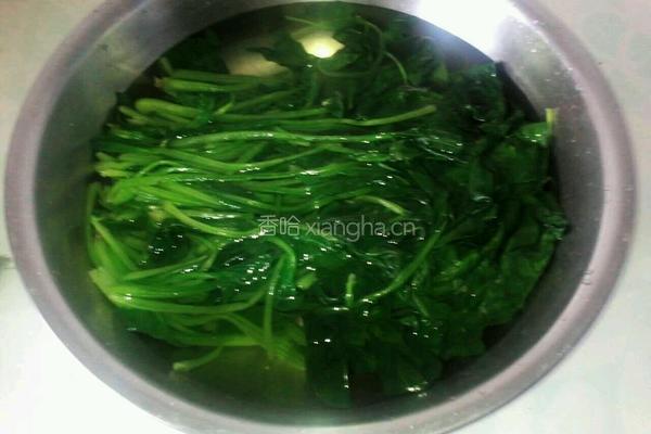凉拌花生菠菜的做法图解5
