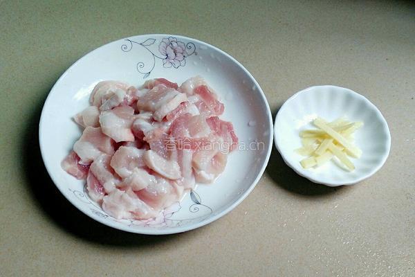 秀珍菇炒肉的做法图解1