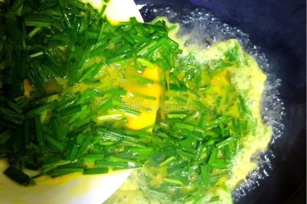 农家土韭菜炒土鸡蛋的做法图解9