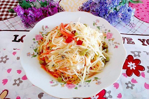 酸豆角炒土豆丝的做法图解7