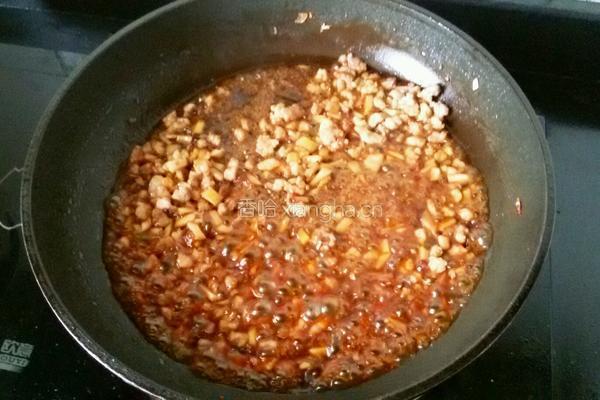 香菇肉末烧油菜的做法图解6