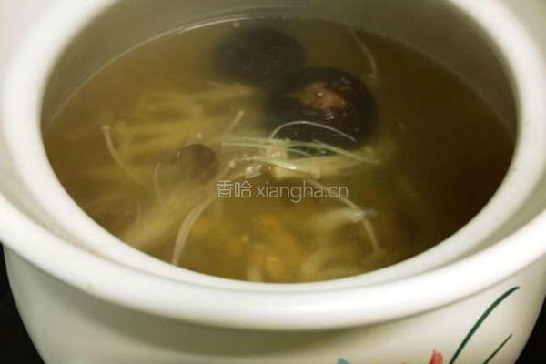什锦菌菇豆嘴汤的做法图解6