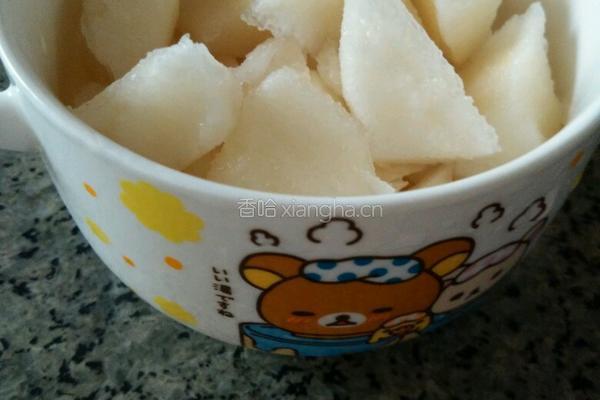 酸奶雪梨的做法图解2