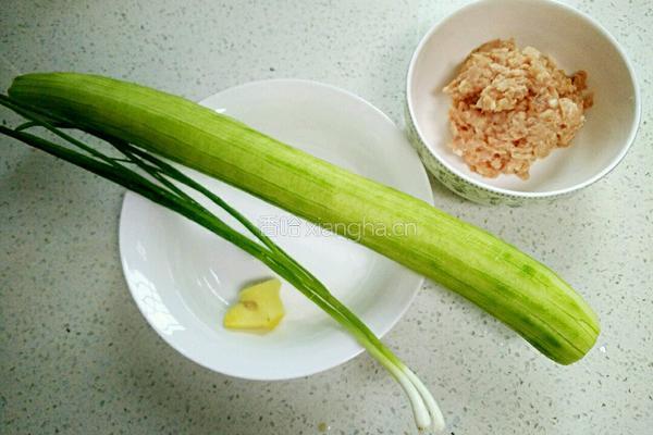 丝瓜元子汤的做法图解1