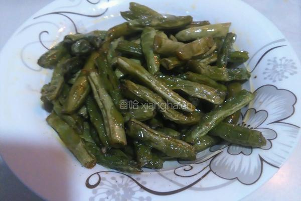 干煸四季豆的做法图解4