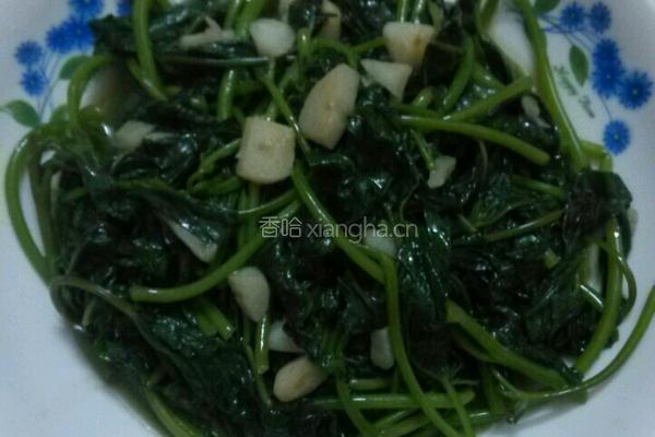 蒜香红薯叶的做法图解4