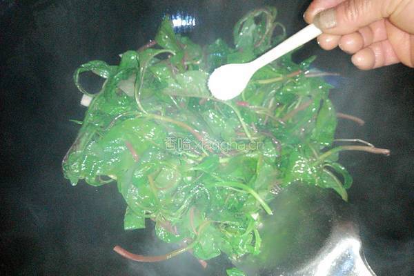 蒜炒苋菜的做法图解5