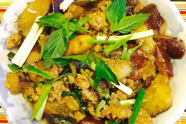 虾肉末九层塔香草茄子的做法图解17
