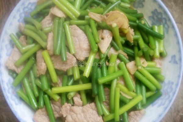 蒜苔炒肉片的做法图解8