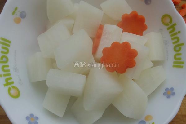 原汁牛肉炖萝卜的做法图解4