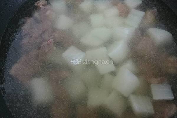 原汁牛肉炖萝卜的做法图解7