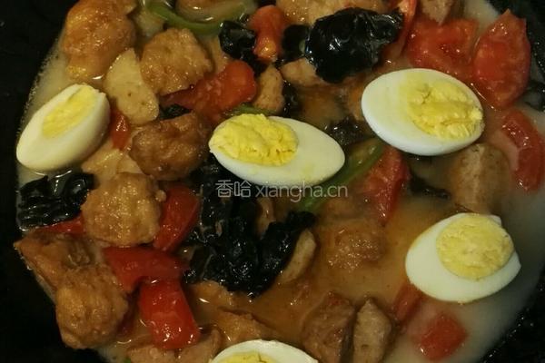 番茄肉圆卤蛋粉的做法图解2