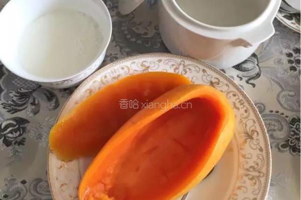 木瓜椰奶燕窝的做法图解4