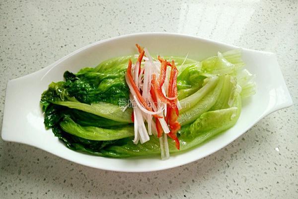 白灼生菜的做法图解6