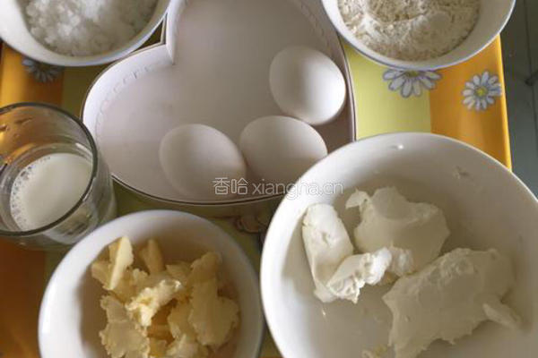 轻乳酪蛋糕(椭圆形模水浴法)的做法图解2