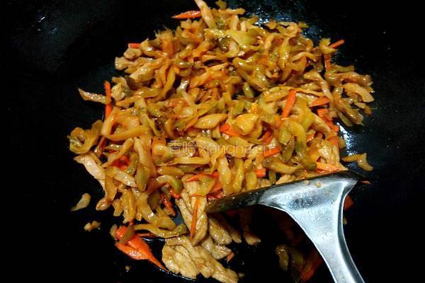 肉丝炒榨菜的做法图解6