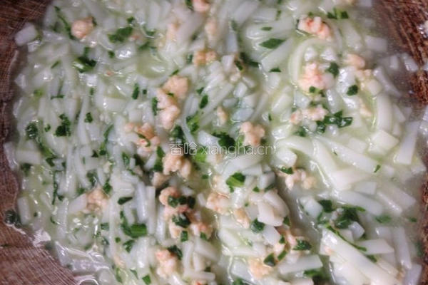 宝宝辅食~~虾沫油菜粿条的做法图解7
