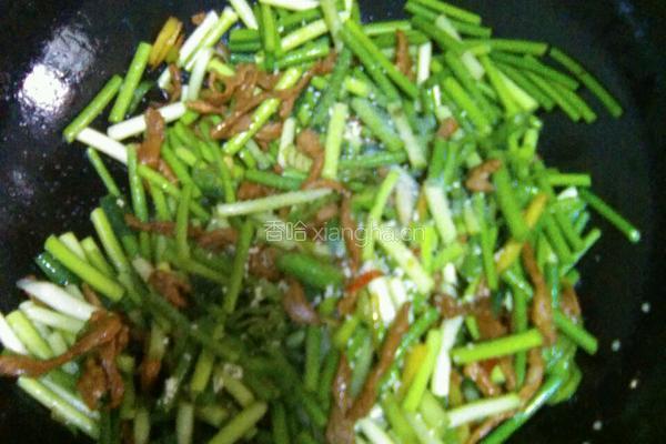 蒜苔炒肉丝（家常版）的做法图解5