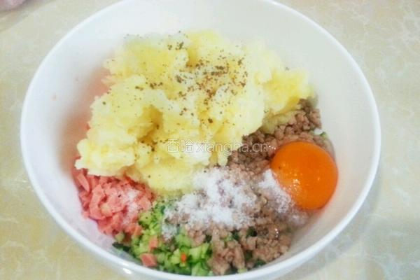 田园时蔬土豆饼的做法图解7
