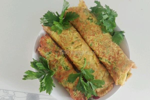 芹菜鸭蛋卷