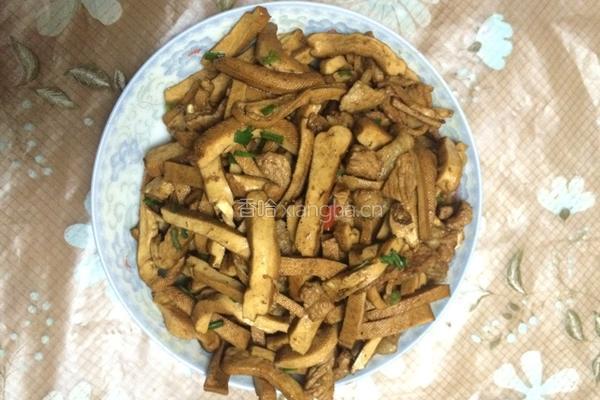 酱干炒肉的做法图解9