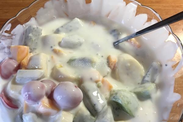 水果酸奶捞