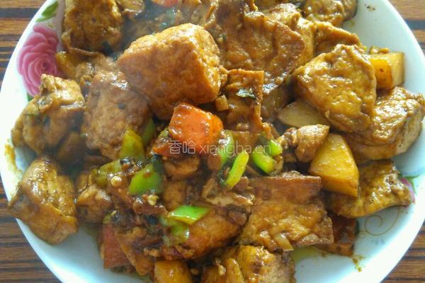酱烧豆腐的做法图解4