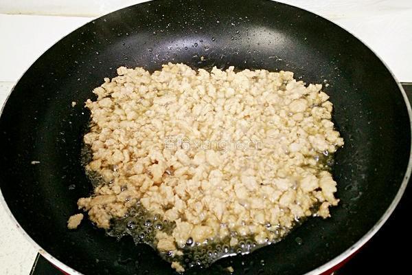 酸豆角炒肉末的做法图解4