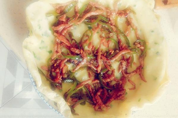早餐尖椒肉丝卷饼的做法图解12