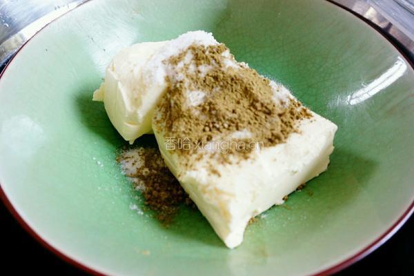 抹茶芝士冻饼的做法图解5