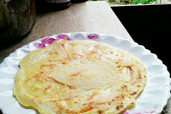 胡萝卜鸡蛋饼的做法图解7