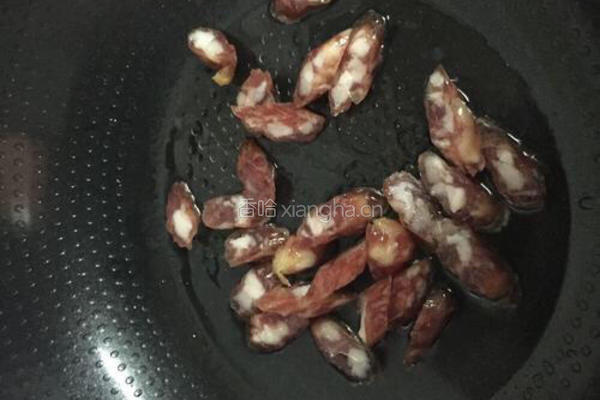 腊肠炒荷兰豆的做法图解5