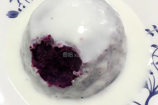 紫薯淋酸奶