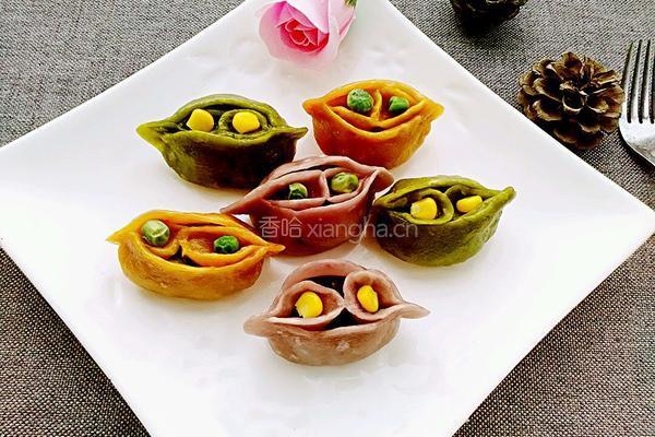 彩色鸳鸯蒸饺的做法图解17