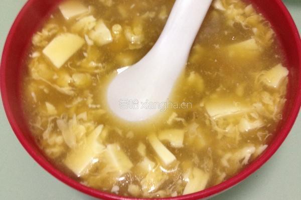 鸭蛋豆腐羹的做法图解5