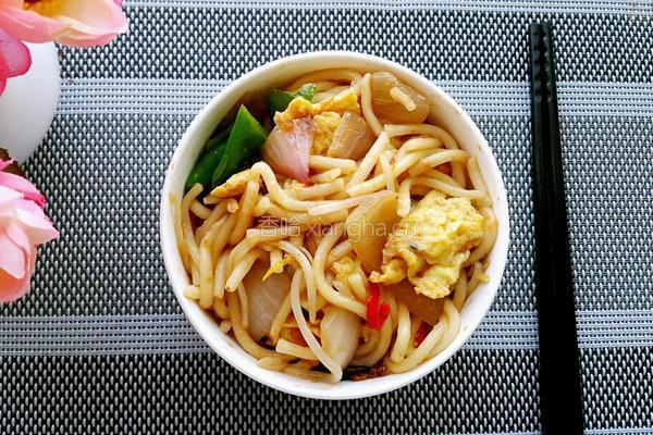 二节子素炒面的做法图解12