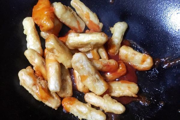 醋溜脆炸茄条的做法图解11