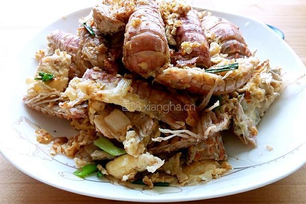 皮皮虾炒蛋的做法图解5