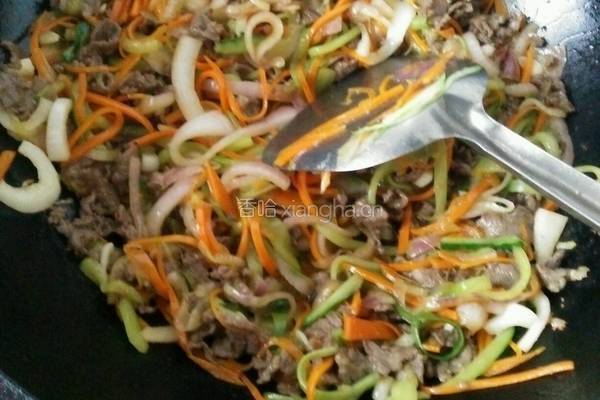 牛肉三丝的做法图解5