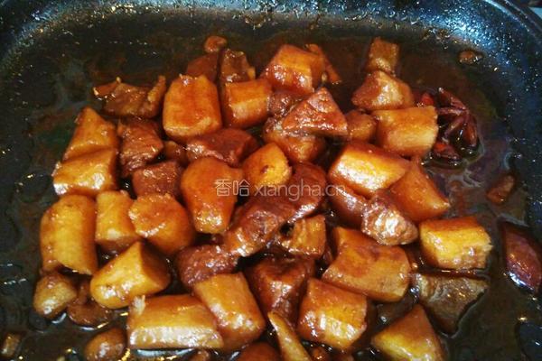 红烧肉炖山药的做法图解6